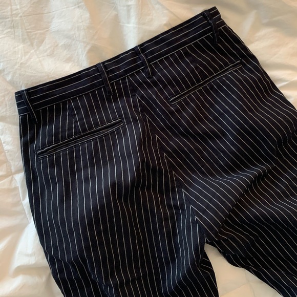 BRANDY MELVILLE STRIPED NAVY PANTS - Picture 5 of 7